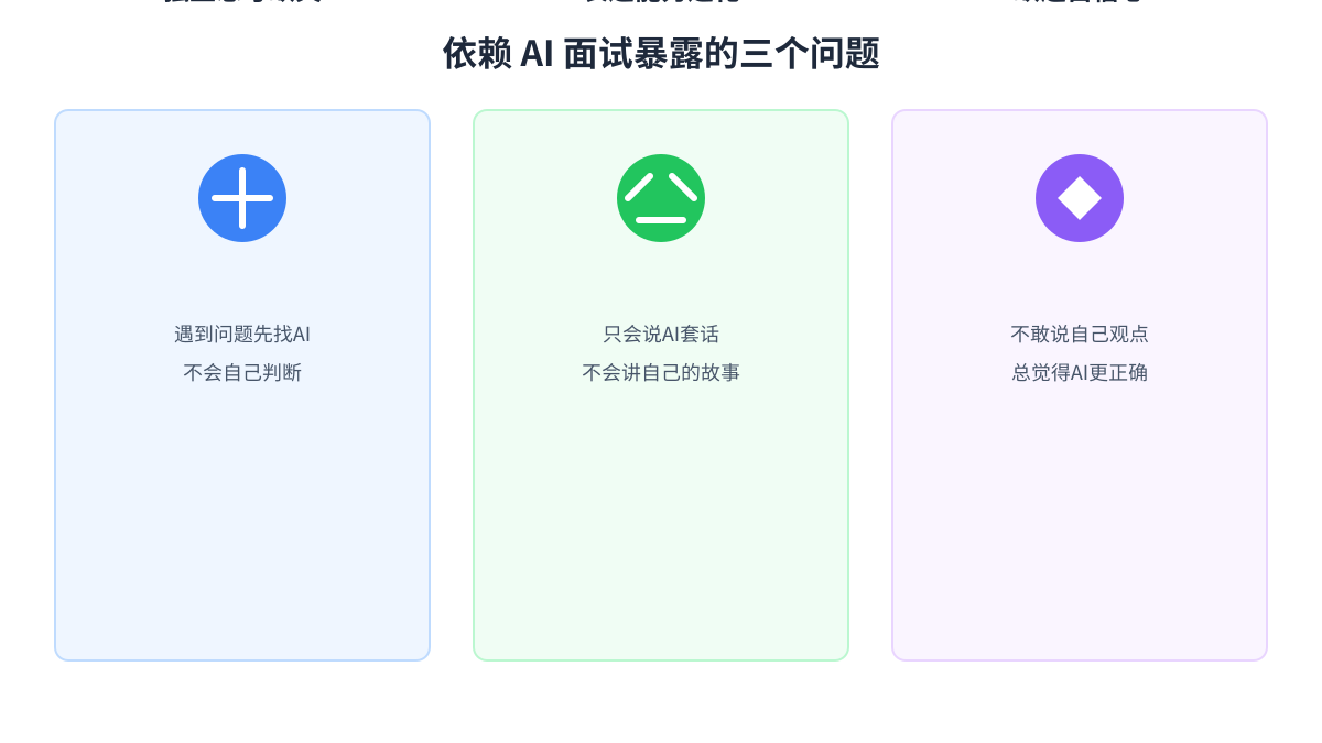 依赖AI面试暴露的三个问题