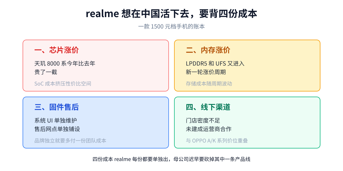 四份成本账