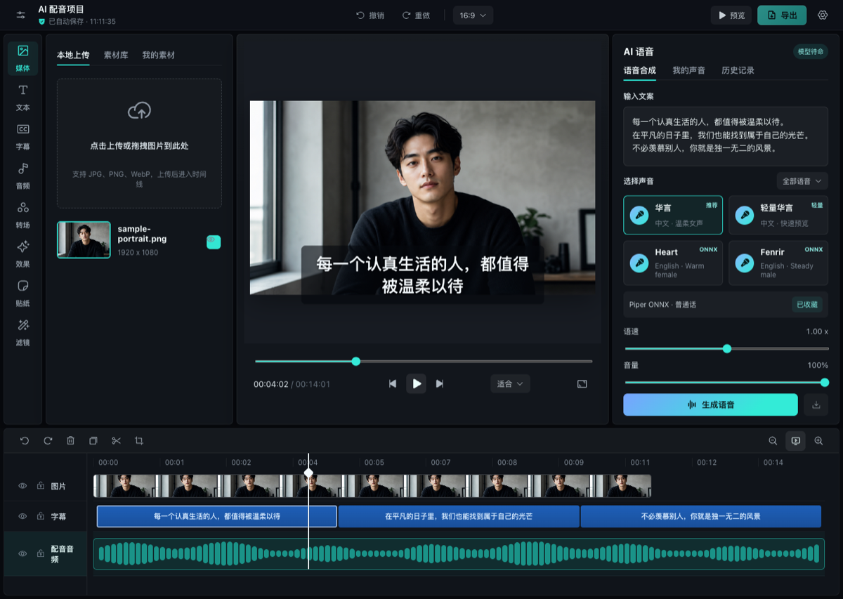 Timeline Studio 编辑器界面
